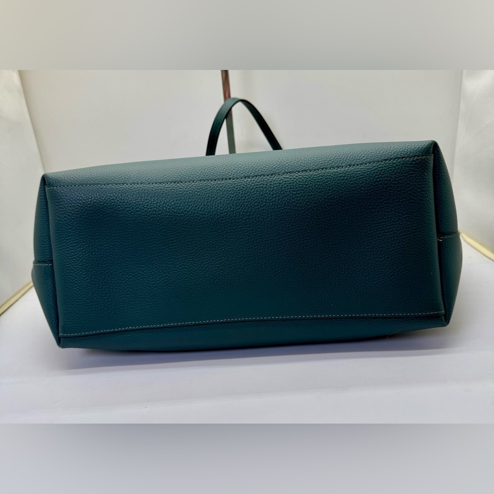 Coach City Zip Tote Handbag Dark Turquoise Leather Women's Bag 72673 - Picture 5 of 12